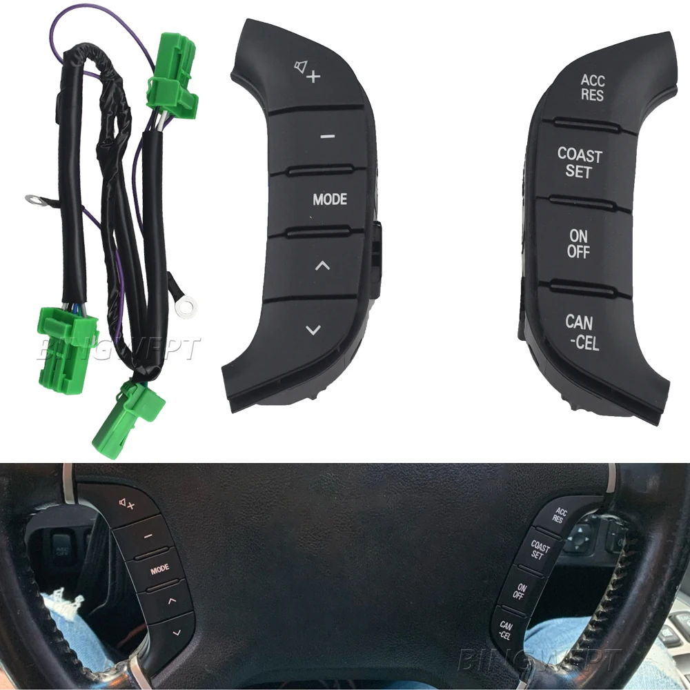 Przycisk sterowania audio na kierownicy do Toyota Mitsubishi Montero Pajero IV V93 V97 8701A383 8602A045 8602A006