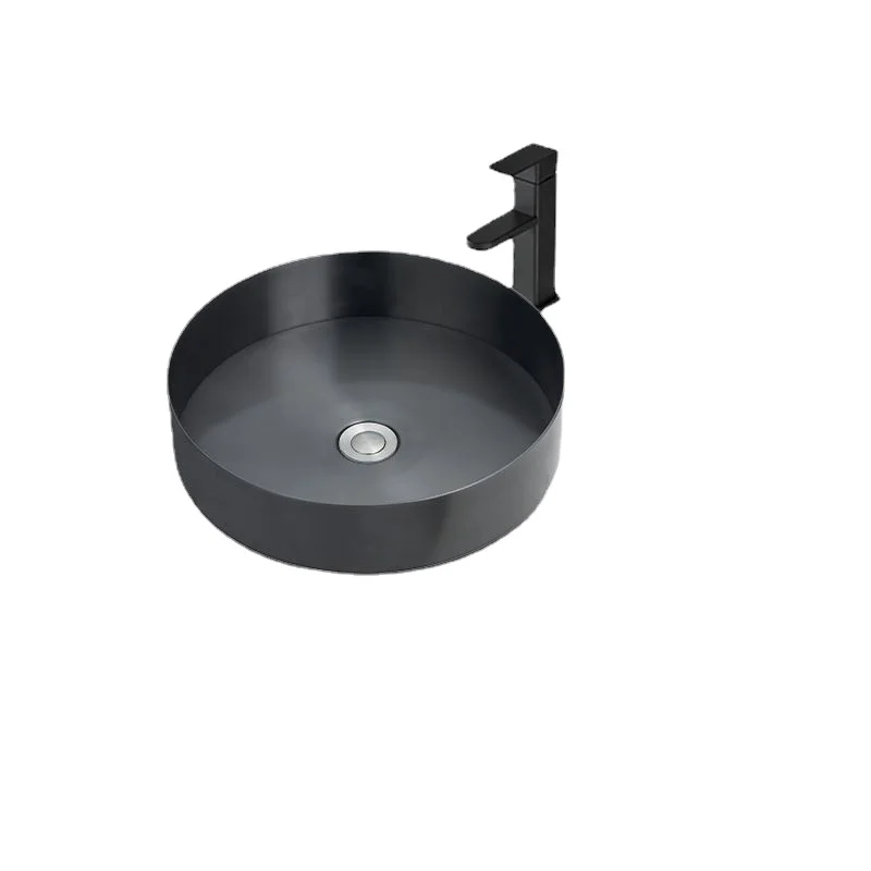 

38*38CM Bathroom sink bathroom basin stainless steel 304 stretch R5 round wash