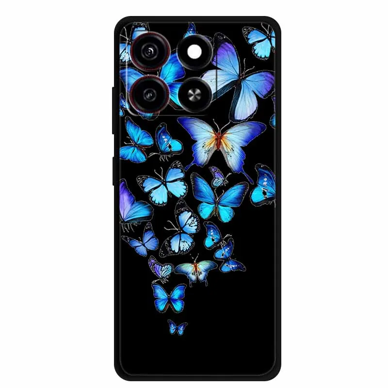 Cute Cartoon Cat Black Silicone Soft Shockproof Phone Case Cover