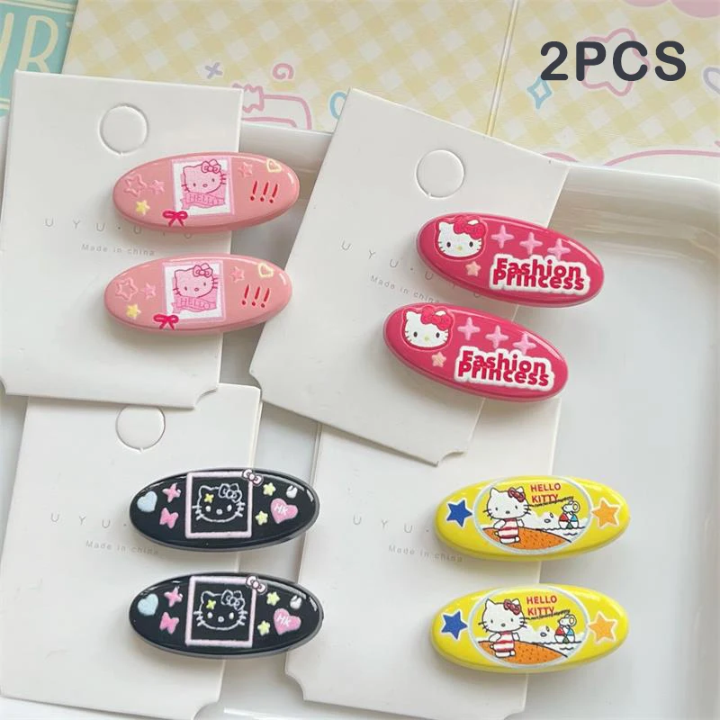 

2 шт./упаковка, заколки для волос «Hello Kitty»