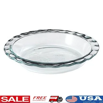 Easy Grab 9.5" Tempered Glass Pie Plate – Oven, Freezer & Microwave Safe 1