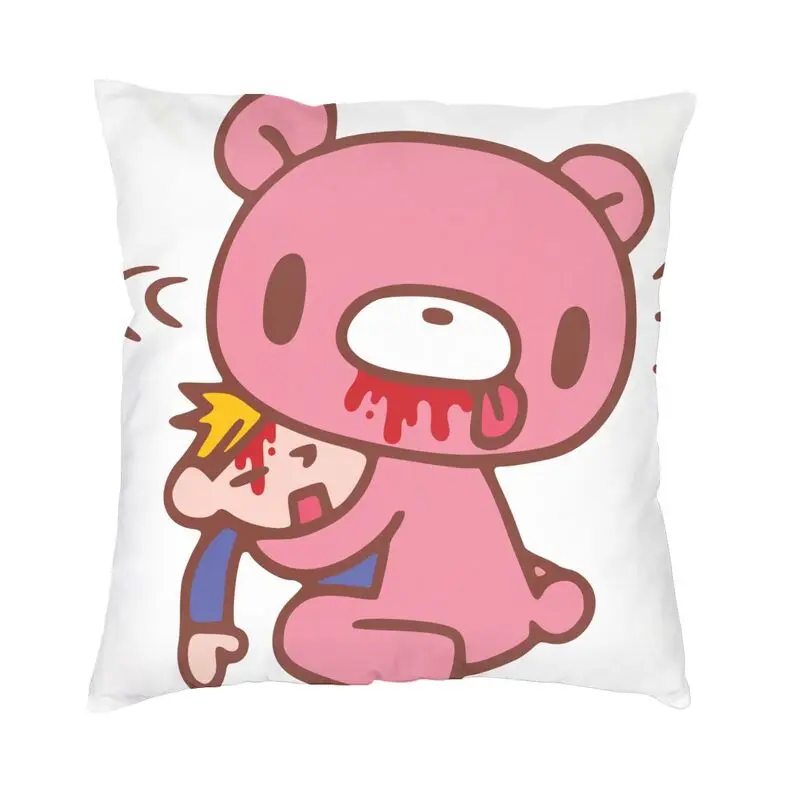 

Cartoon Gloomy Bear Cushion Cover 40x40 Decoration 3D Printing Throw Pillow Case for Living Room Double-sided