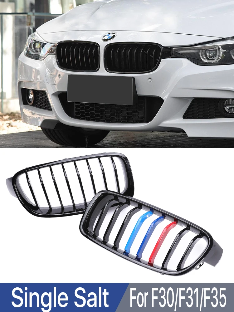 

Глянцевая черная передняя решетка радиатора для BMW 3 серии F30 F31 F35 2012-2019 одна решетка M3 решетки стиль 320i 325i 328