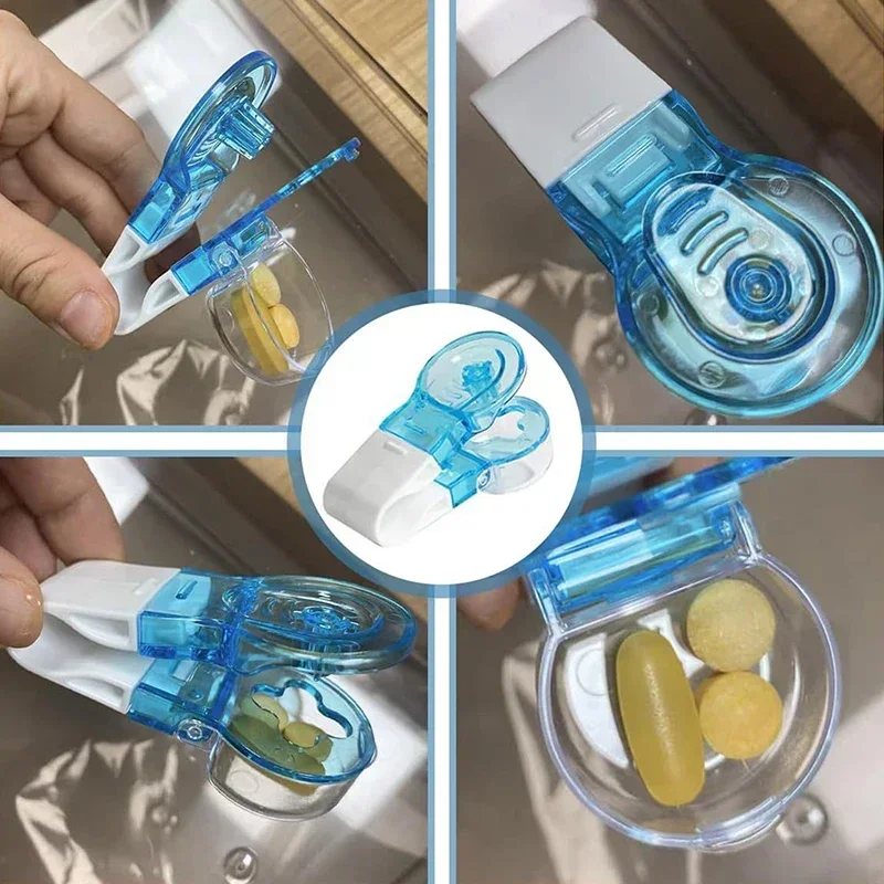 Tragbarer Pillen-Anhänger, Pillen-Anhänger-Entferner, Tabletten-Pille, Blister-Pack-Öffner, Hilfswerkzeug, kein Kontakt, einfach zu transportierende Pillen aus – Detail 10