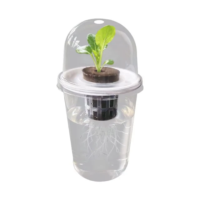 Plastic hydroponic seed planting pot - transparent and durable gardening seedling cup - reusable cup for observing plant roots 6