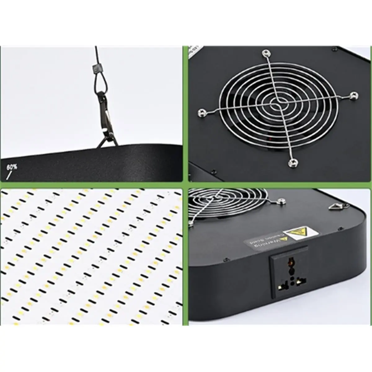 618 메가 세일 120W LED 식물등 이중 디밍 가능 VEG 블룸 듀얼 모드 LED 성장등 식물등 풀 스펙트럼 성장 조명 US 플러그