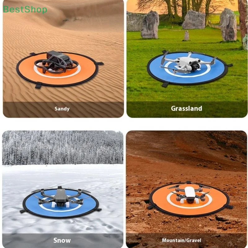 Tapis d'atterrissage pour drone 60cm, antidérapant et pliable
