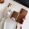 Card Holder Wallet Phone Case for Samsung Galaxy S25 S24 S23 Plus S22 Ultra S21 S20 FE Lanyard Strap Cord Crossbody Bag Cover 6