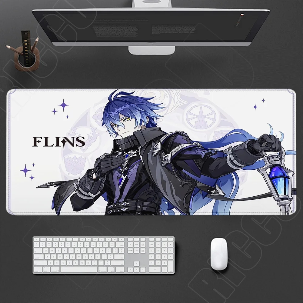 Large Genshin Impact Gaming Desk Mat - Extended Mouse Pad and Keyboard Surface