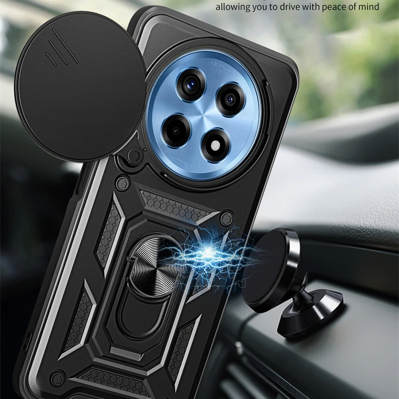 Armor Case with Lens Protection and Ring Magnetic Holder