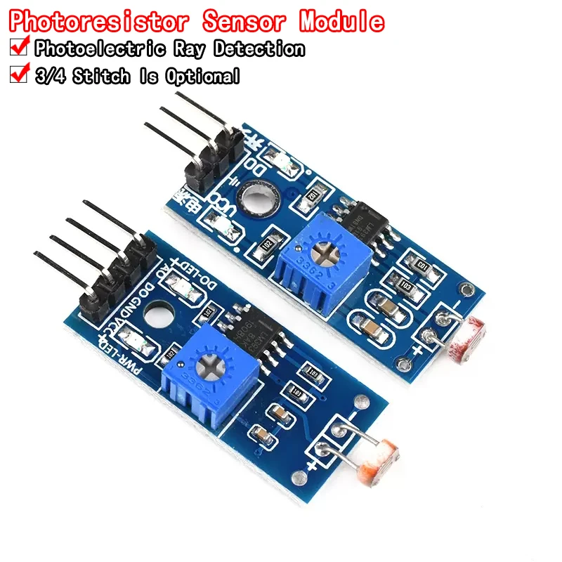 3pin 4pin Photosensitive Brightness Resistance Sensor Module Light ...