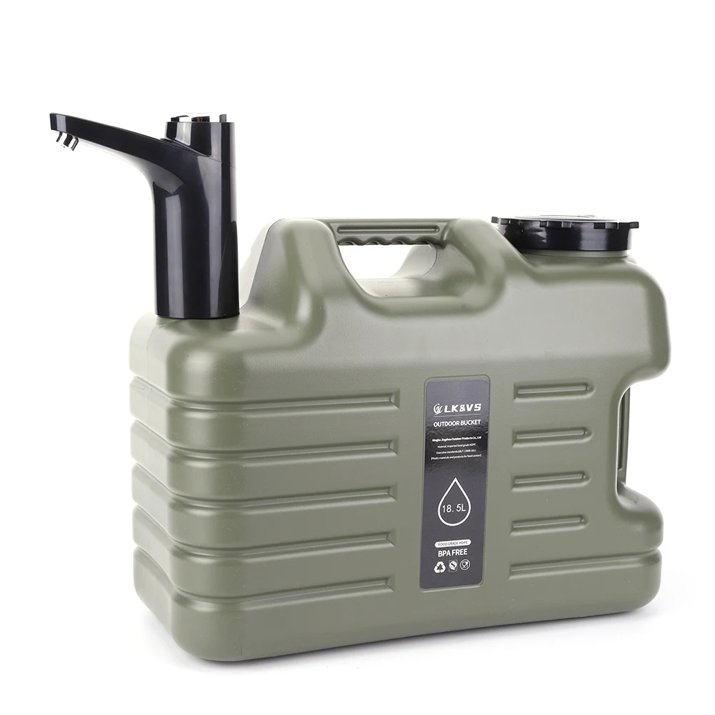 11L Outdoor-Wasserbehälter, große Kapazität, Camping-Wasserschnalle mit Wasserhahn, USB wiederaufladbar, elektrische Wasserpumpe, Wassertank, kein Auslaufen – Detail 16