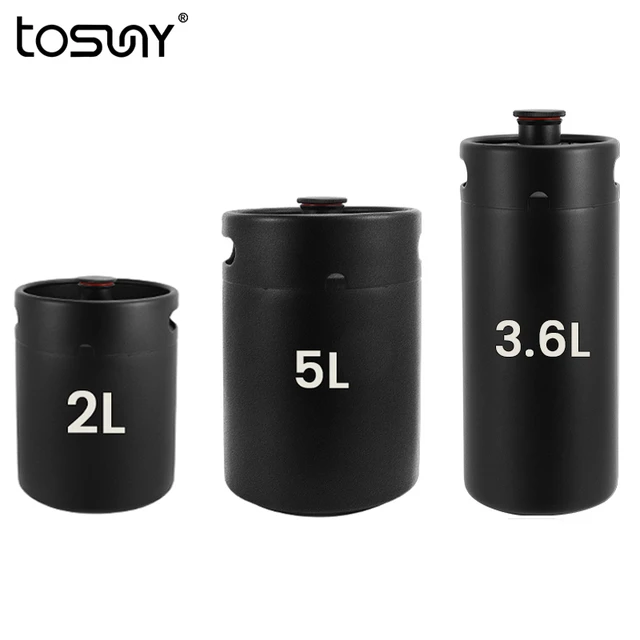 Mini fût de bière en acier inoxydable, 5l/3,6 l/2l, outil de brassage à  domicile - AliExpress