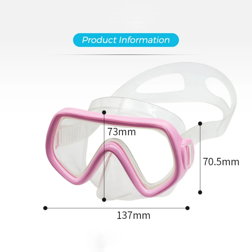 PC Children's Diving Goggles Anti Fog Waterproof Diving Goggles Nose Protection High Definition Lenses Snorkeling Mask Children 6