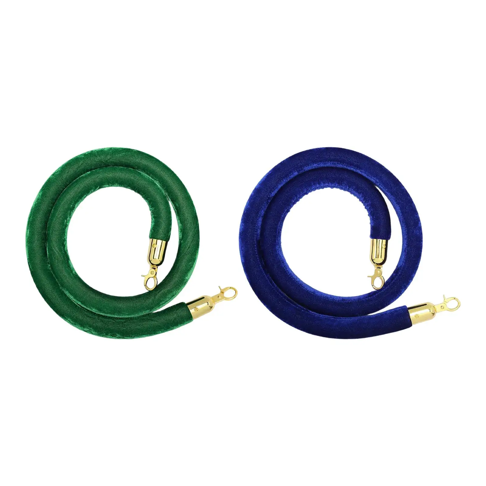 150cm Velvet Stanchion Rope with Snap Hooks Multifunctional Post Rope Accessory for Upscale Events Stylish