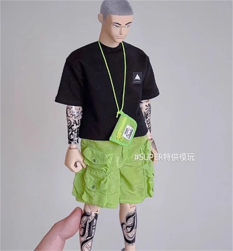 thumbnail image 1 of Modelo de soldado masculino coleccionable lindejuan escala 1/6 con Pantalones cortos y múltiples bolsillos, 1 of 5