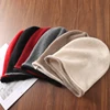 100%Wool Women's Winter Hat Fashion Crimping Hem Beanies High Quality Knitted Warm Soft Wollen Bonnet Y2k Hip Hop Skullies Cap 4