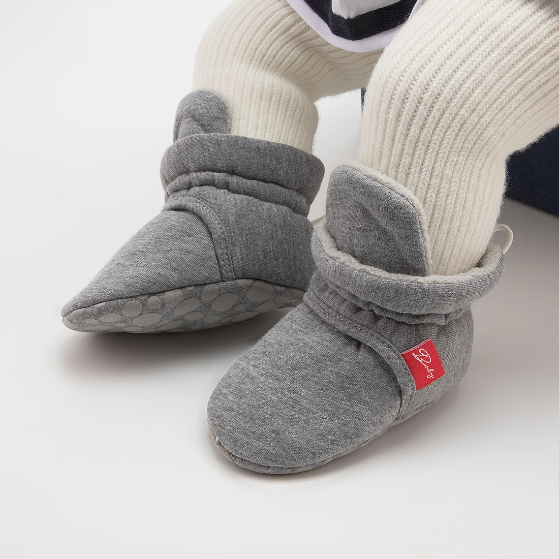 Winter Baby Unisex Casual Boden Socke Schuhe Baumwolle Hohe Qualität Warme Minimalistischen Kleinkind Erste Wanderer Weiche Anti-slip Flache sohle – Detail 10