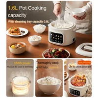 Marmite Électrique Multifonction : Cuiseur à Riz, Mijoteuse, Chauffe-Plats, Cuiseur à Nouilles Instantanées, Cuiseur à Pâtes, Cuiseur à Soupe, Cuiseur à Hotpot, Cuiseur à Œufs, Omelette, Poêle à Frire, Cuiseur Vapeur 2