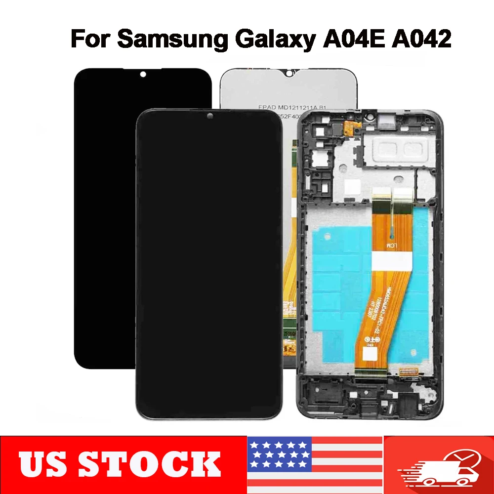 A04e Screen For Samsung A04E A042 LCD A042F A042M SM-A042F/DS Display Touch Screen Digitizer Frame Assembly