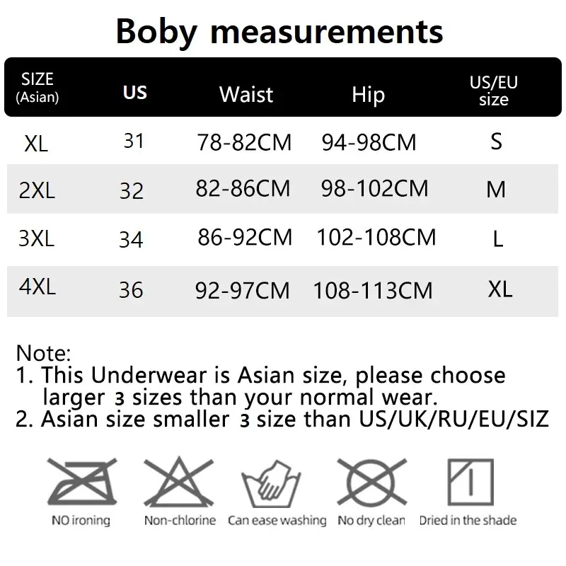 Men Boxers Shorts Underpants Underwear Ice Silk High Stretch Sports Breathable 2 Pieces 2XL 3XL 4XL