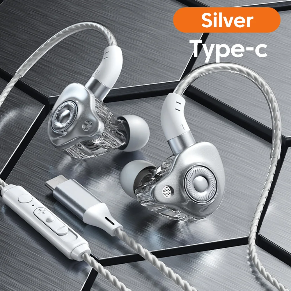 High-Fidelity Wired Earbuds with Mic & Volume Control - Premium Stereo Sound and Deep Bass