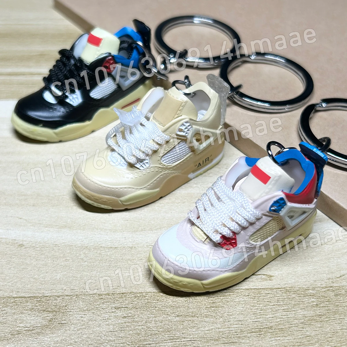 Delicato 3D Mini Sneaker Portachiavi Scarpe Sportive Regalo Persona Creativa Accessorio Fai Da Te Portachiavi Da Collezione Portachiavi Da Basket Dive