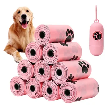 10-Roll Dog Poop Bag Refill Pack (150 Bags Total) 1