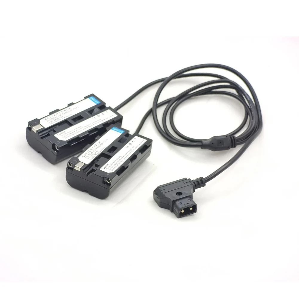 Nuovo Cavo Adattatore Spliter D-Tap Per Batteria Fittizia Np-F F550 Per Monitor Sony F970 Atomos Ninja V Fw279