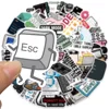 50PCS Cool Engineer Programming Network Coding Hacker MEME Stickers Vinyl DIY Computer Laptop Motorcycle Helmet Car Sticker 2