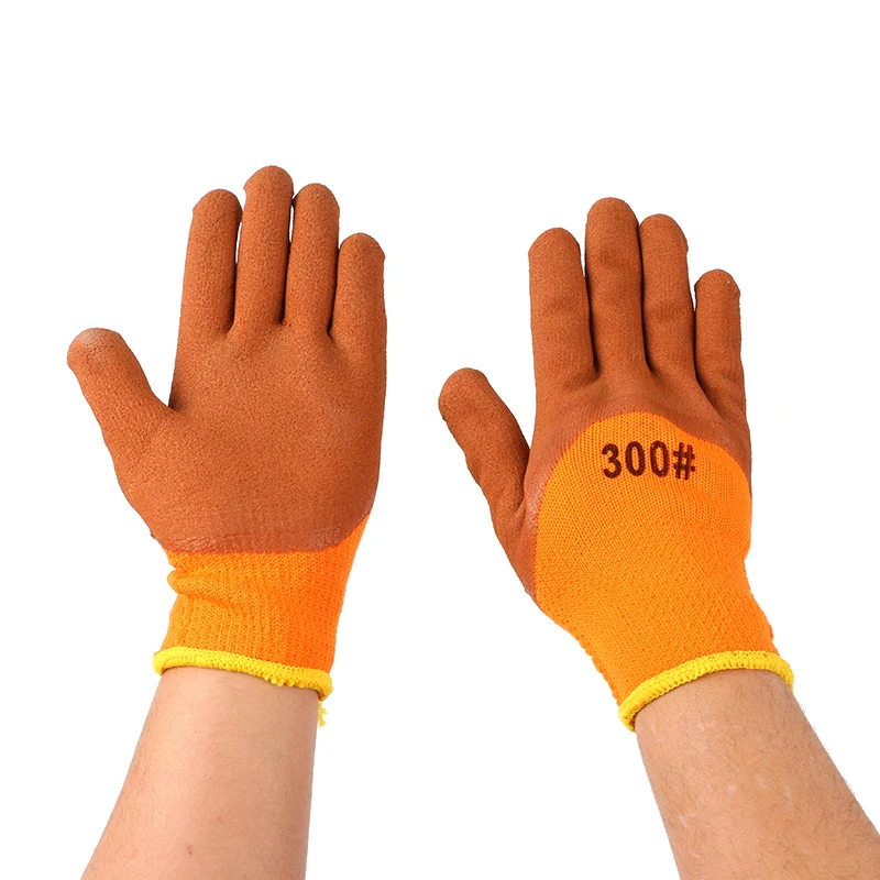 1 Pair Padded And Thickened Warm Protective Gloves Non-slip Wear-resistant Gardening Labor Gloves 4