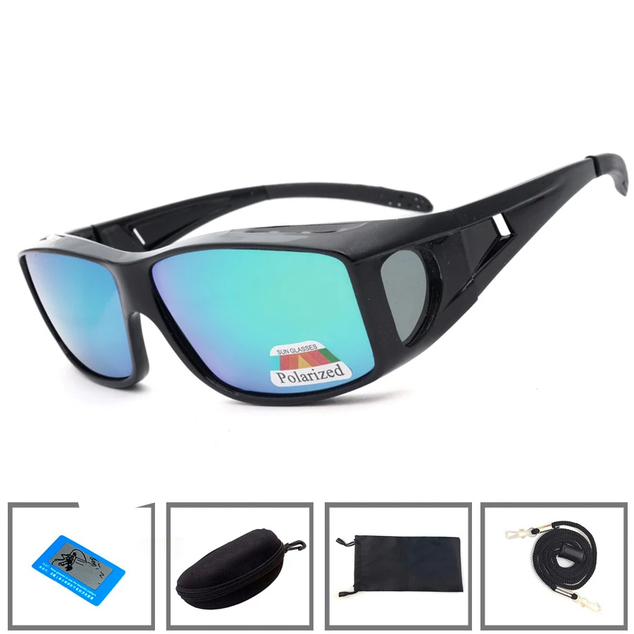 Newboler Fit Over Fishing Glasses Polarized Coating Lens Clip On