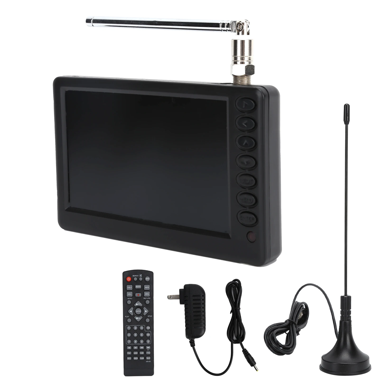 Portable Monitor Portable TV LEADSTAR 5 Inch Digital Television ATSC TV Portable Digital TV For Car Camping Kitchen US Plug 110‑220V Portable