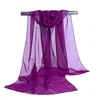 2022 New Ladies Tulle Silk Scarf Travel Sunscreen Shawl Women's Chiffon Scarf 1