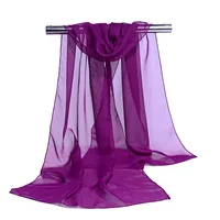 2022 New Ladies Tulle Silk Scarf Travel Sunscreen Shawl Women's Chiffon Scarf 1