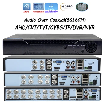 5M-N DVR/NVR Xmeye CCTV Video Recorder 4/8/16 Channel For 5MP-12.5fps 1080P 720P AHD TVI CVI Analog IP Onvif Security Camera 1