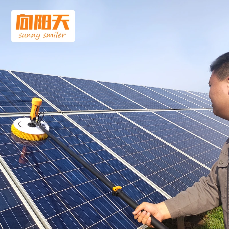 Portable High Efficiency Solar Panel Cleaning Brush Automatic Cleaning ...