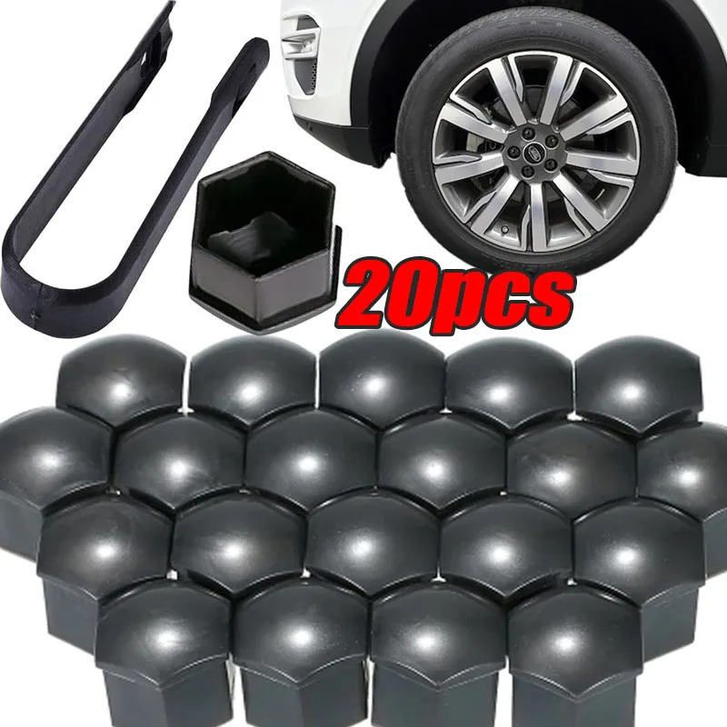 20pcs Car Wheel Tire Nut Caps Anti-Rust Protection Cover 17mm 19mm 21mm Car Hub Nut Decoration Cap Accessories, wheel nut caps,wheel nut covers
