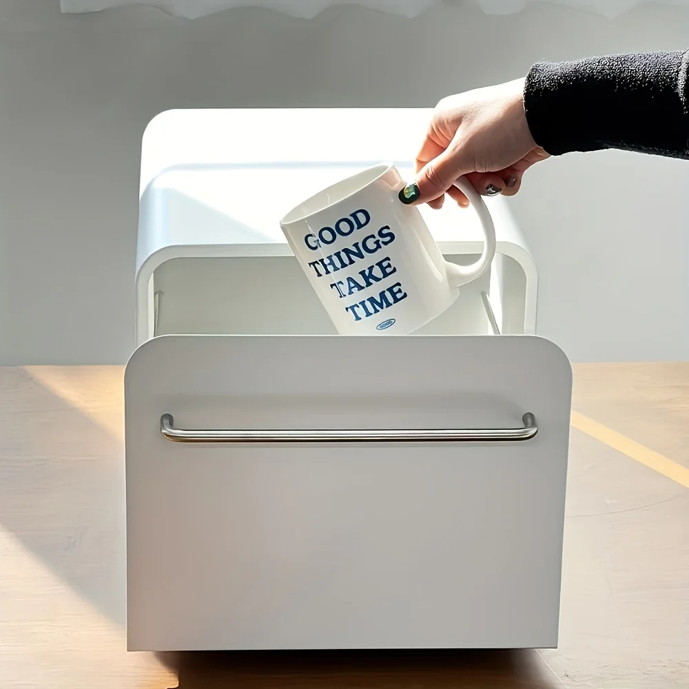 מגירת אחסון מתכת מודרנית - עמידה במיוחד, עמידה באבק, גלישה חלקה. למטבח, משרד, בית חסוך מקום וארגן!