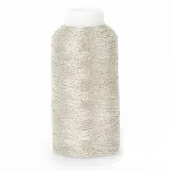 Luxurious Gold & Silver Embroidery Thread for Handmade Braided Bracelets (White)