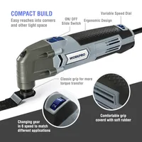 WORKPRO 300W Multifunction Power Tools Oscillating Tools EU Plug Home DIY Tools Home Renovation Tools 2