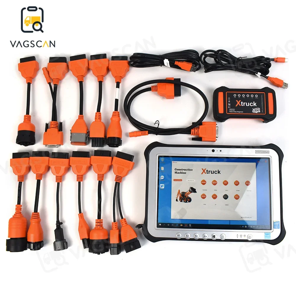 

Xtruck HDD Y009 Support Excavators Equipment Models USB Connection with FZG1 Tablet OBD2 Scanner Adapter Diagnosis Tools