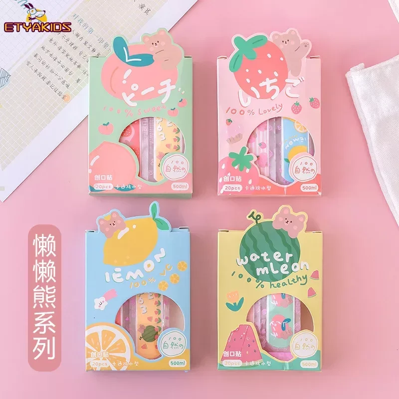 

20 шт./партия, Детские Водонепроницаемые креативные пластыри с героями мультфильмов