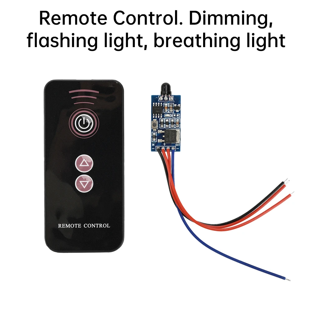 30W Wireless LED Light Module DC5-24V Breathing Flashing Infrared Remote Control Switch Dimming Module for Smart Home Automation