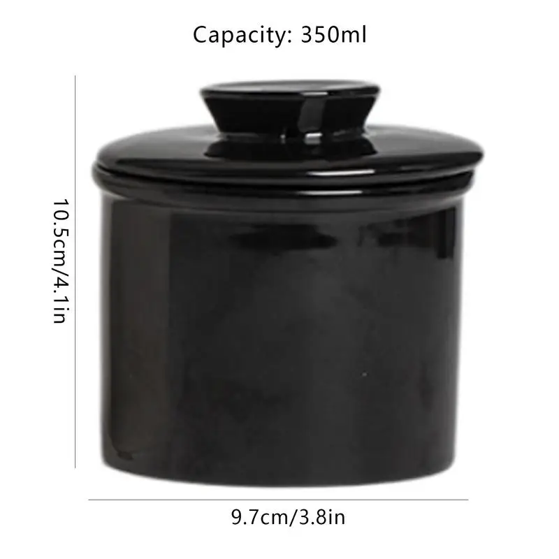 French Butter Crock butter storage box ceramic sauce dishes For Counter On Demand Spreadable Butter Ceramic Bell Style Jar Dish Cheese Storage