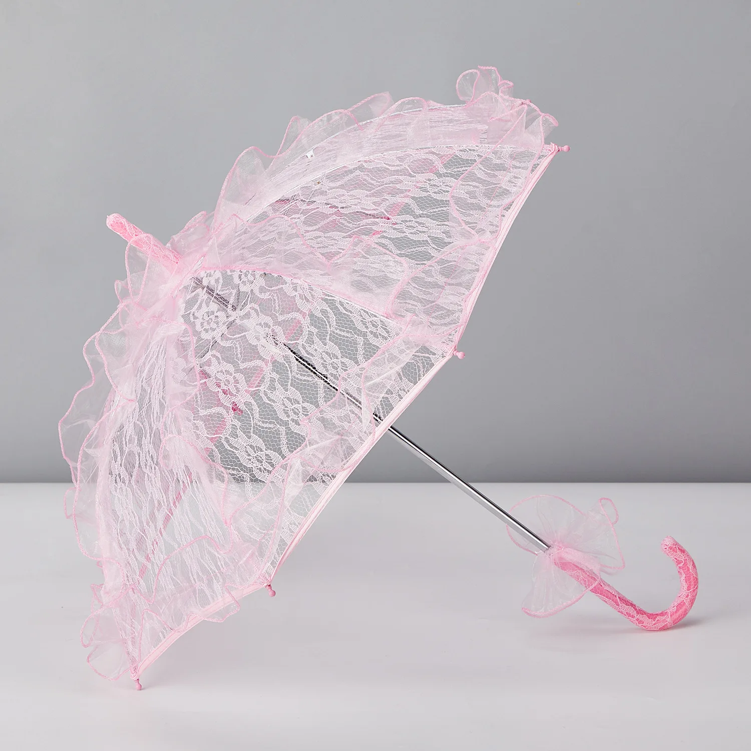 Mini Lace Parasol Vintage Embroidery Umbrella for Wedding Flower Photo Props Accessories Cute Palace Umbrella for Girls