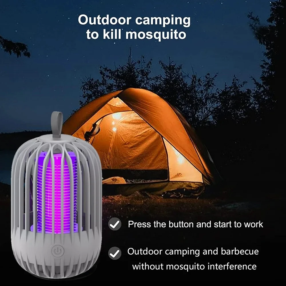 Mosquito Killer Lamp USB Charge Portable Camping Electric