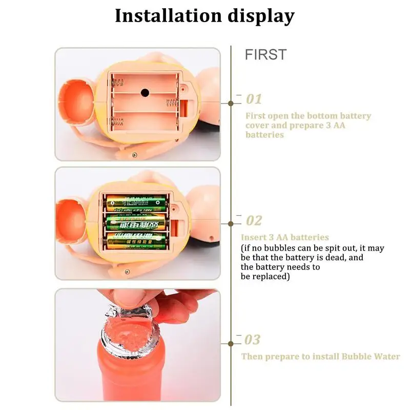 Kids Soap Bubble Blower Electric Fart Blowing Bubble Machine Music Light Toys Fully-Automatic Water Blowing Toys For Children 3