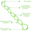 7 Ring Stretch Resistance Band Leg Hand Yoga Stretch Band Stretcher Arm Exerciser Silicone Fitness Workout Physical Therapy Band 5