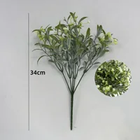Artificial Flowers UV Resistant Fake Flower Plastic Babysbreath Plants for Garden Porch Window Box Home Decoration Outdoor 5